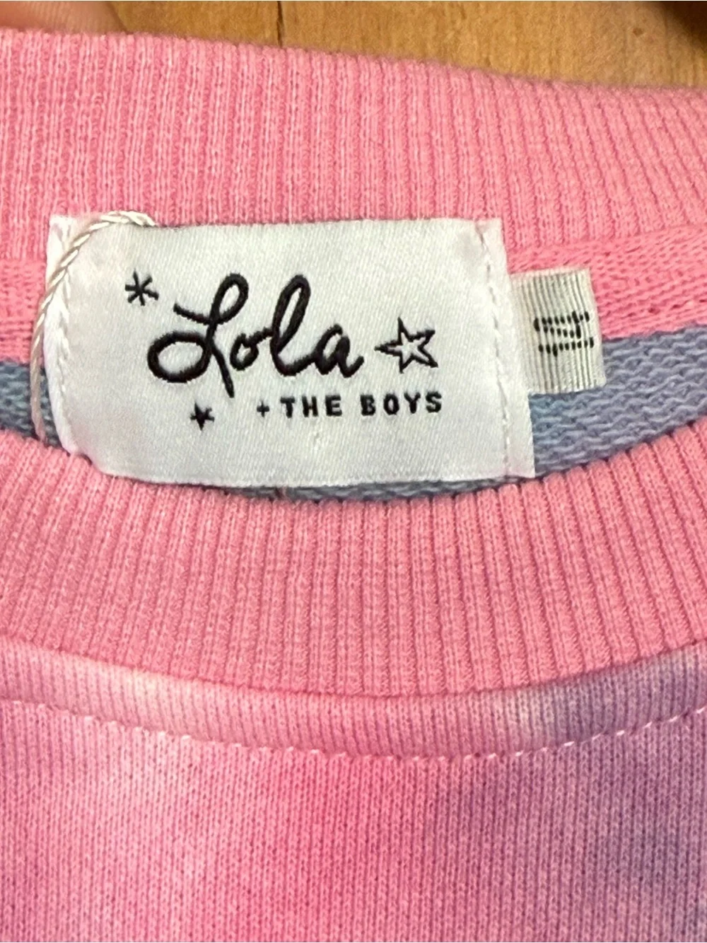 NWOT Lola and the Boys Girls' Tie-Dye Ruffle Patch Jogger Set, Size 14